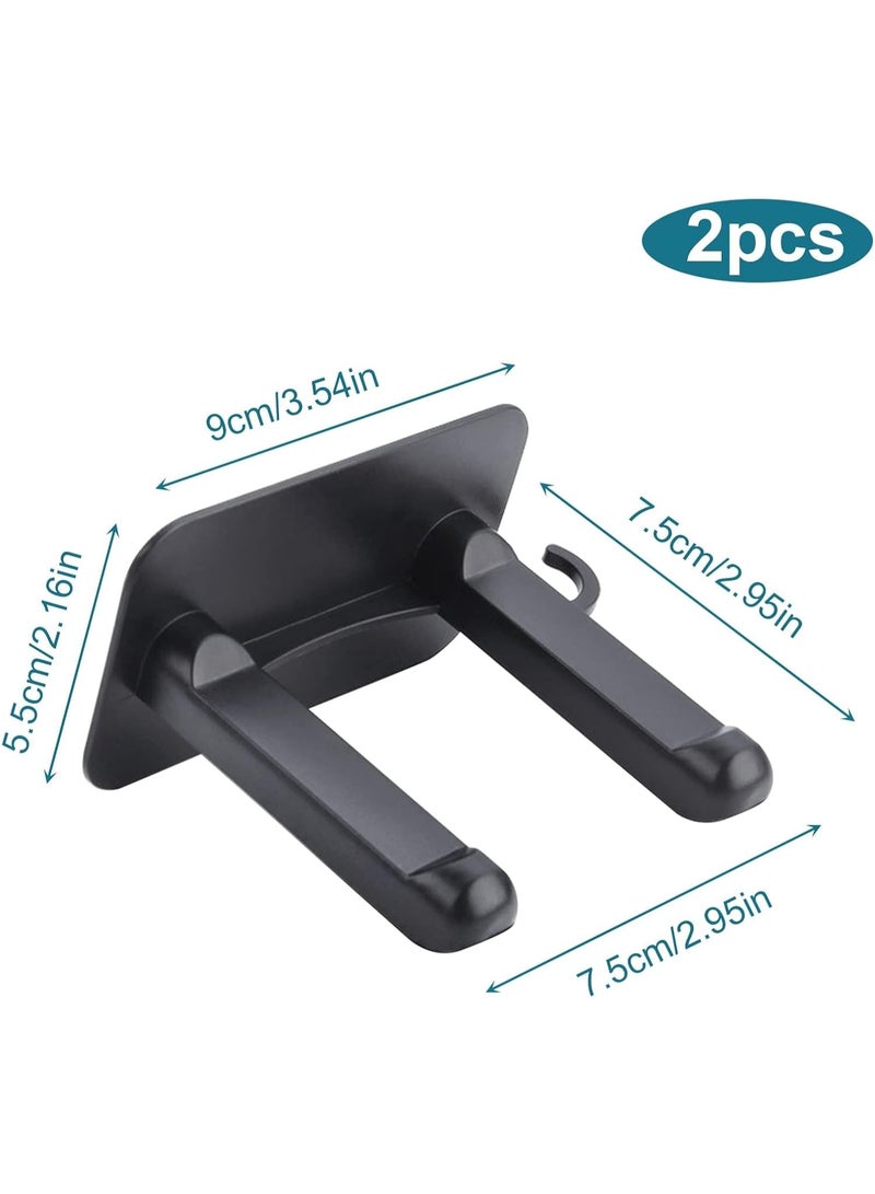 YelaJoy 2-Pack Self-Adhesive Universal Hair Dryer Holder - Wall-Mounted Hanger with Plug Bracket, Bathroom Organizer Rack for Dyson Airwrap & Straightener - Image 2